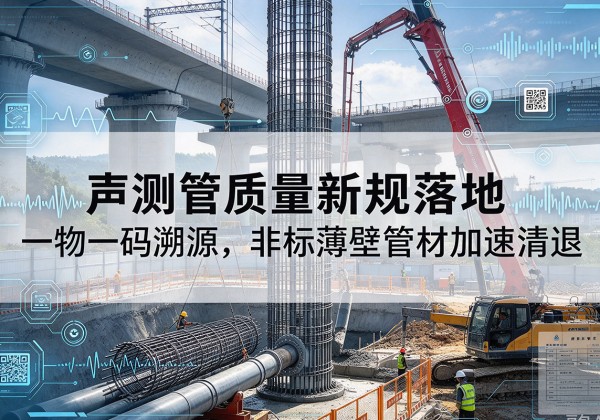 黟县声测管质量新规落地，一物一码溯源，非标薄壁管材加速清退